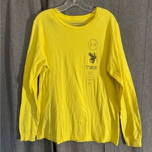Twenty one pilots Bandito tour 2018 yellow long sleeve Shirt concert merch Large